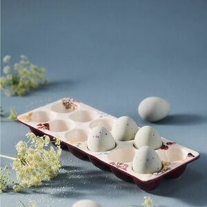 Anthropologie Nathalie Lete Floral Egg Crate